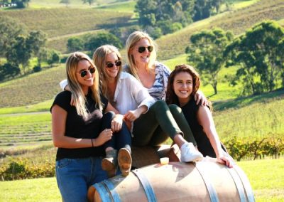 Girls having fun on the best Hunter Valley Wine Tour