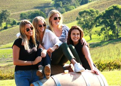 Hunter Wine Tour Girls on Barrells